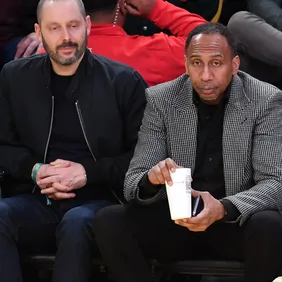 Celebrities At The Los Angeles Lakers Game